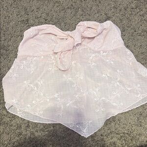 Pink Lace Bow Top